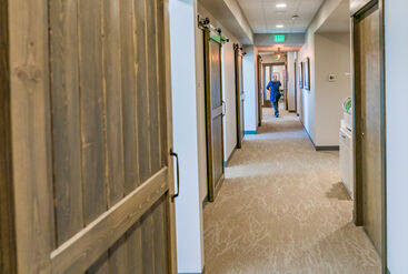 Interior Design: Wood Doors in Hallway